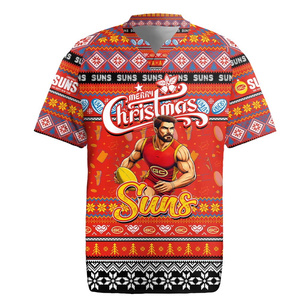 Personalized Suns Rugby Xmas Rugby Jersey Australia AFL Mascot