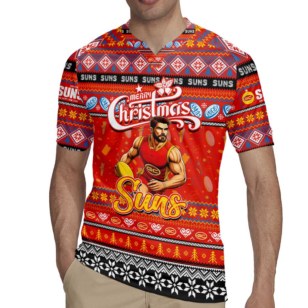 Personalized Suns Rugby Xmas Rugby Jersey Australia AFL Mascot