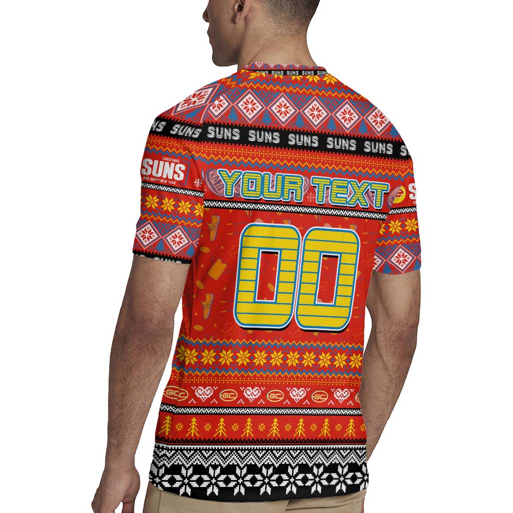 Personalized Suns Rugby Xmas Rugby Jersey Australia AFL Mascot