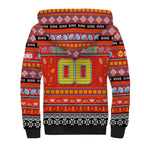 Personalized Suns Rugby Xmas Sherpa Hoodie Australia AFL Mascot