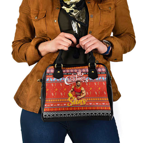 Suns Football Xmas Shoulder Handbag Australia AFL Mascot