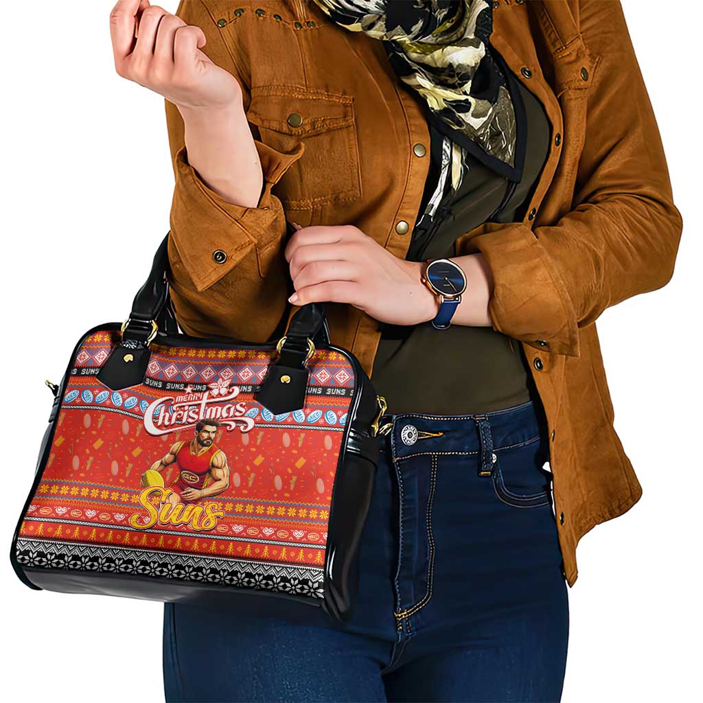Suns Football Xmas Shoulder Handbag Australia AFL Mascot