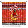 Suns Football Xmas Shower Curtain Australia AFL Mascot