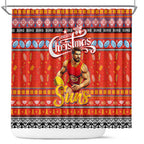 Suns Football Xmas Shower Curtain Australia AFL Mascot