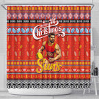 Suns Football Xmas Shower Curtain Australia AFL Mascot