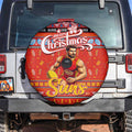 Suns Football Xmas Spare Tire Cover Australia AFL Mascot