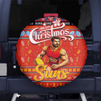 Suns Football Xmas Spare Tire Cover Australia AFL Mascot