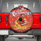 Suns Football Xmas Spare Tire Cover Australia AFL Mascot