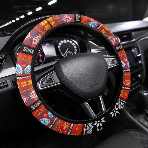 Suns Football Xmas Steering Wheel Cover Australia AFL Mascot