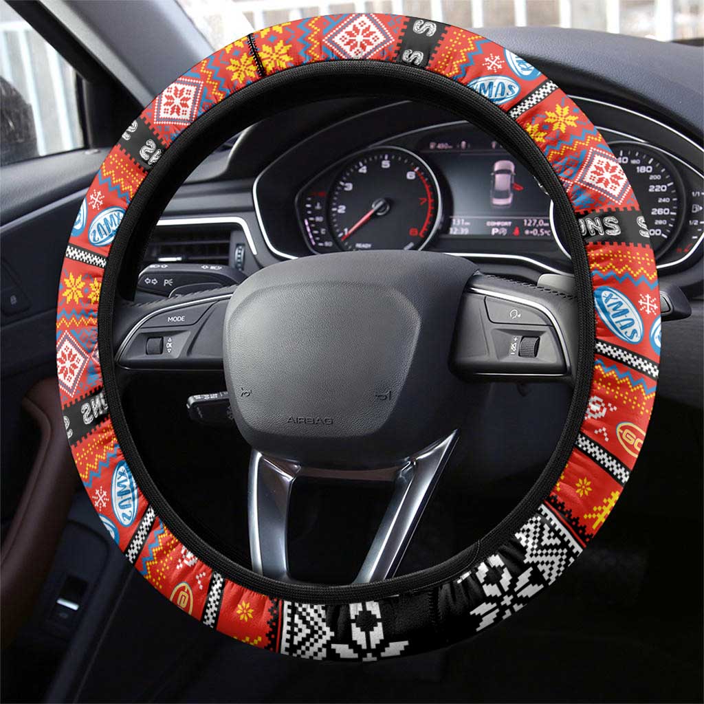 Suns Football Xmas Steering Wheel Cover Australia AFL Mascot