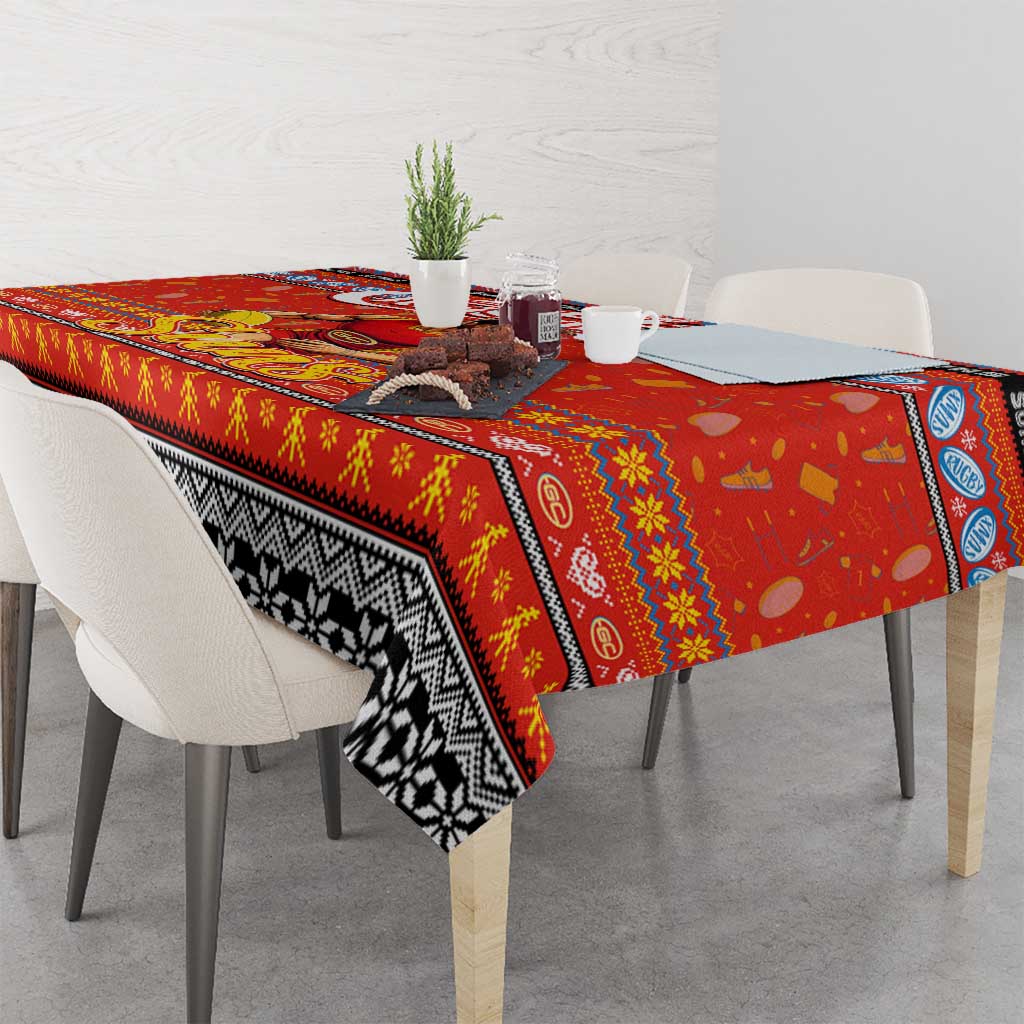 Suns Football Xmas Tablecloth Australia AFL Mascot