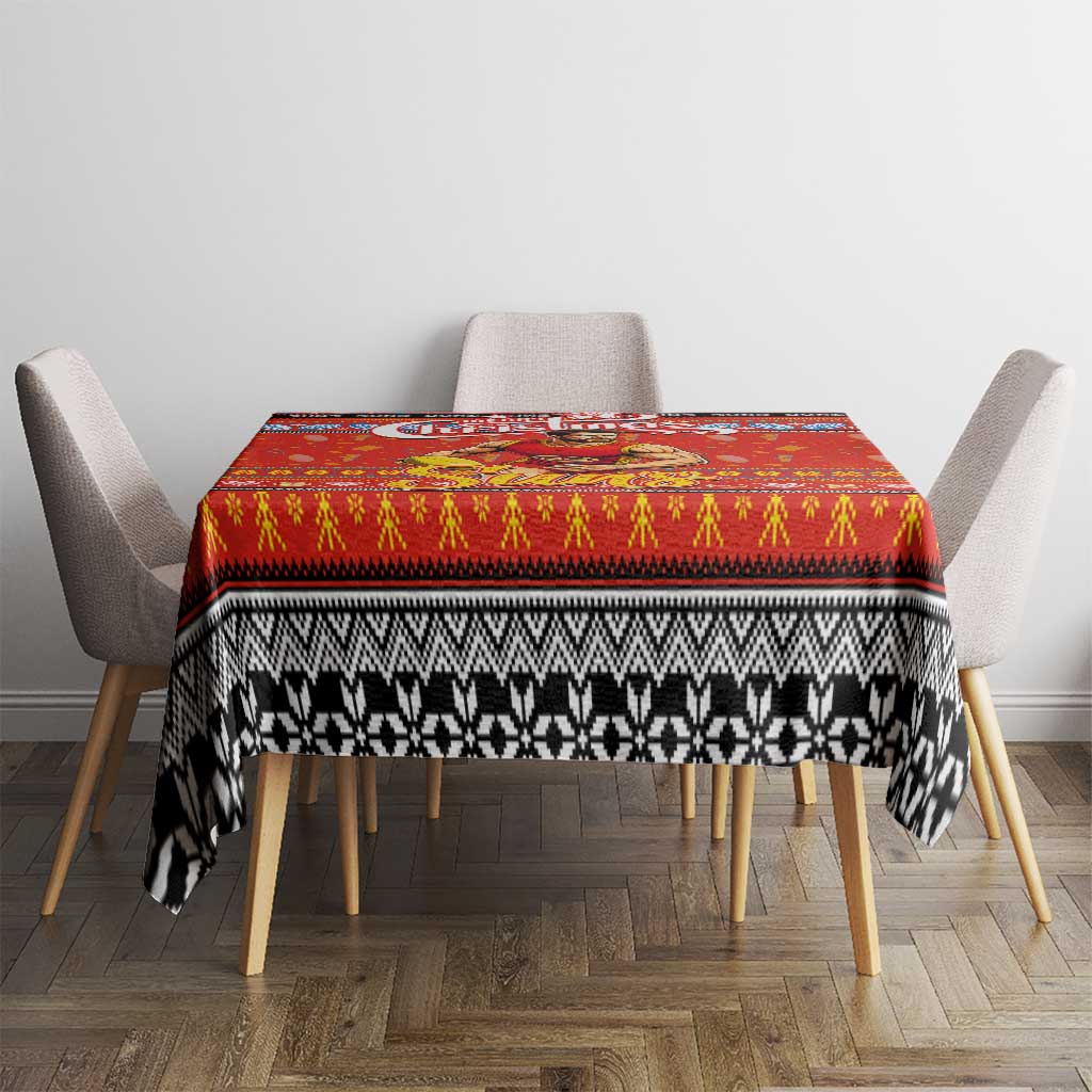 Suns Football Xmas Tablecloth Australia AFL Mascot