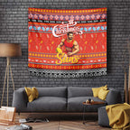 Suns Football Xmas Tapestry Australia AFL Mascot