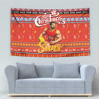 Suns Football Xmas Tapestry Australia AFL Mascot