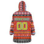 Personalized Suns Rugby Xmas Wearable Blanket Hoodie Australia AFL Mascot
