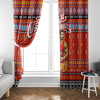Suns Football Xmas Window Curtain Australia AFL Mascot
