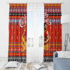 Suns Football Xmas Window Curtain Australia AFL Mascot