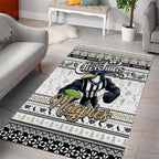 Magpies Football Xmas Area Rug Australia AFL Mascot