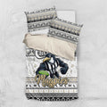 Magpies Football Xmas Bedding Set Australia AFL Mascot