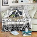 Magpies Football Xmas Blanket Australia AFL Mascot