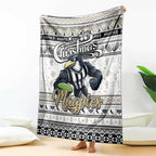 Magpies Football Xmas Blanket Australia AFL Mascot