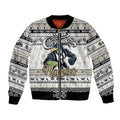 Personalized Magpies Rugby Xmas Bomber Jacket Australia AFL Mascot