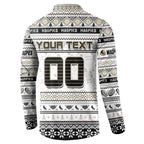 Personalized Magpies Rugby Xmas Button Sweatshirt Australia AFL Mascot