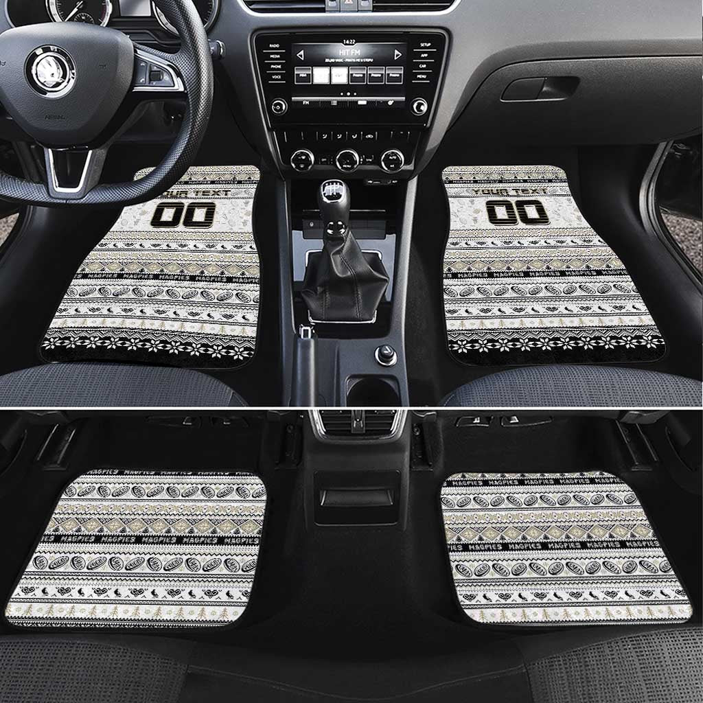Magpies Football Xmas Car Mats Australia AFL Mascot