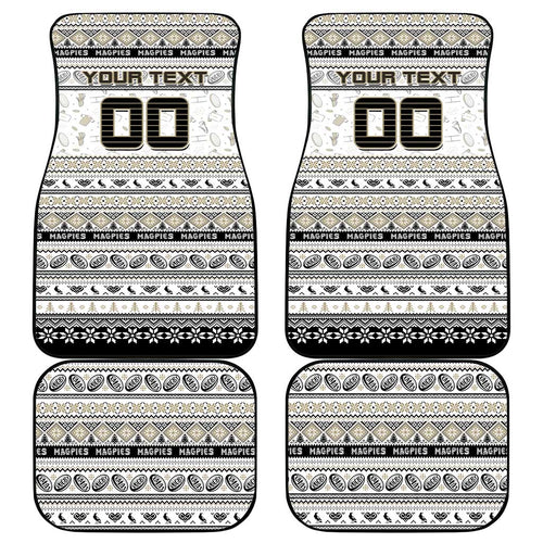 Magpies Football Xmas Car Mats Australia AFL Mascot