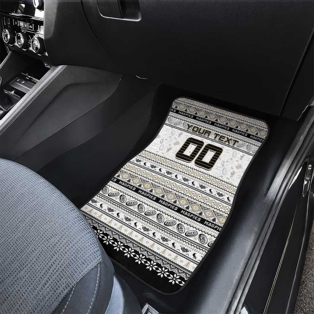 Magpies Football Xmas Car Mats Australia AFL Mascot