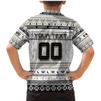 Personalized Magpies Rugby Xmas Family Matching Mermaid Dress and Hawaiian Shirt Australia AFL Mascot