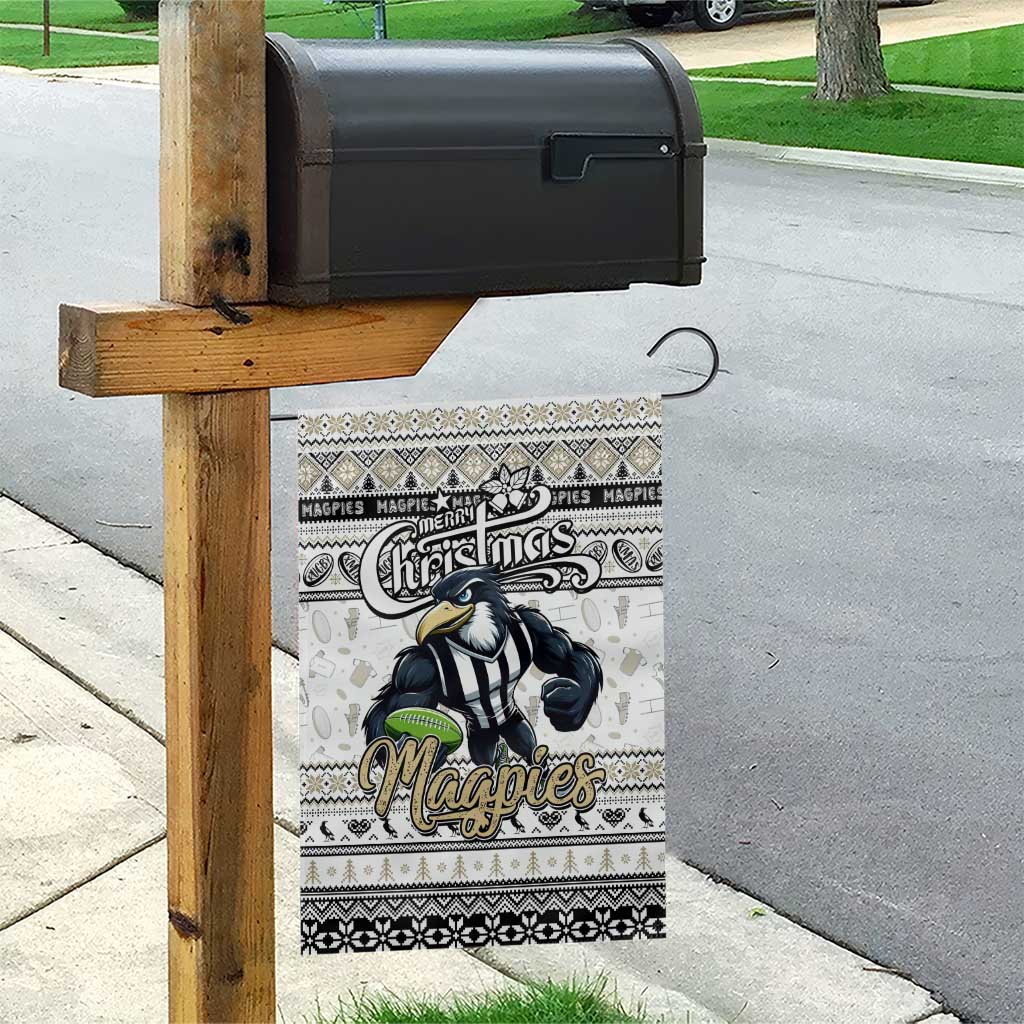Magpies Football Xmas Garden Flag Australia AFL Mascot