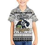 Personalized Magpies Rugby Xmas Hawaiian Shirt Australia AFL Mascot