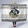Magpies Football Xmas Hooded Blanket Australia AFL Mascot