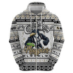 Personalized Magpies Rugby Xmas Hoodie Australia AFL Mascot