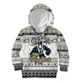 Personalized Magpies Rugby Xmas Kid Hoodie Australia AFL Mascot