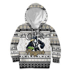 Personalized Magpies Rugby Xmas Kid Hoodie Australia AFL Mascot