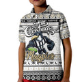 Personalized Magpies Rugby Xmas Kid Polo Shirt Australia AFL Mascot