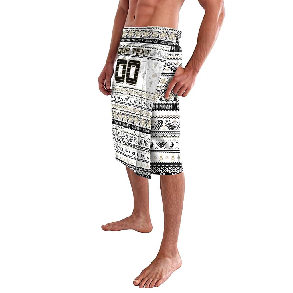 Personalized Magpies Rugby Xmas Lavalava Australia AFL Mascot