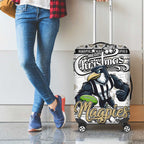 Magpies Football Xmas Luggage Cover Australia AFL Mascot