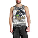 Personalized Magpies Rugby Xmas Men Tank Top Australia AFL Mascot