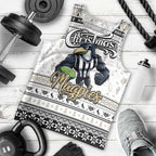Personalized Magpies Rugby Xmas Men Tank Top Australia AFL Mascot
