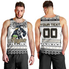 Personalized Magpies Rugby Xmas Men Tank Top Australia AFL Mascot
