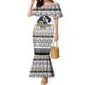 Personalized Magpies Rugby Xmas Mermaid Dress Australia AFL Mascot