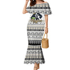 Personalized Magpies Rugby Xmas Mermaid Dress Australia AFL Mascot