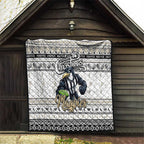 Magpies Football Xmas Quilt Australia AFL Mascot