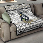 Magpies Football Xmas Quilt Australia AFL Mascot