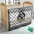Magpies Football Xmas Quilt Australia AFL Mascot