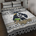 Magpies Football Xmas Quilt Bed Set Australia AFL Mascot