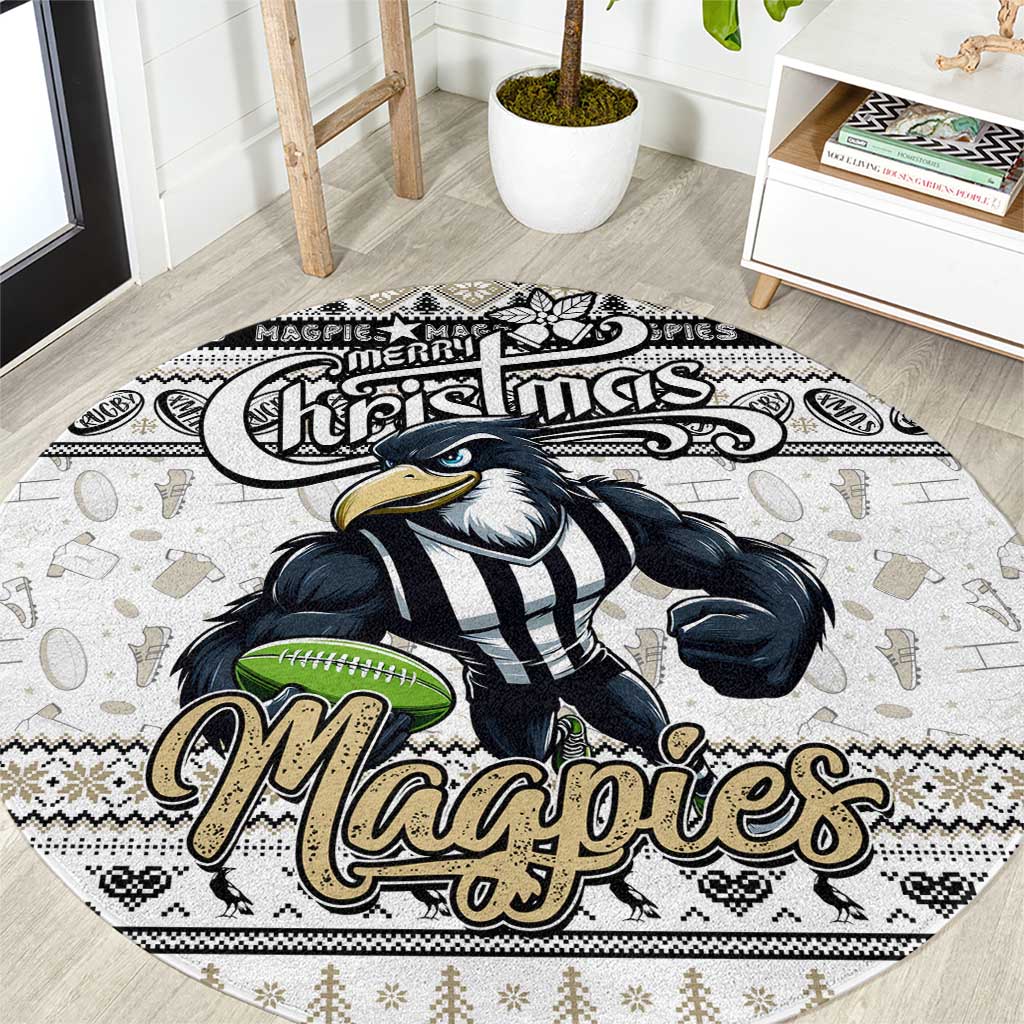 Magpies Football Xmas Round Carpet Australia AFL Mascot
